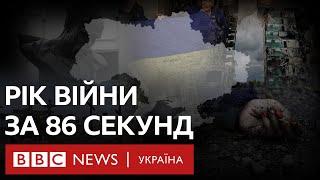 Рік війни за 86 секунд. Погляд британського журналіста BBC