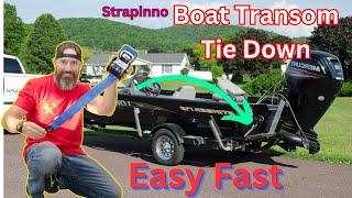 Boat Transom Tie Downs Strapinno stainless steel ratchet straps (awesome)