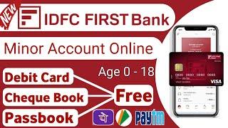 IDFC First Bank Minor Account Opening Online | Minor Account Opening Online 2023 | IFDC First Bank