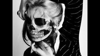 Lady Gaga Born This Way Skeleton Makeup Tutorial
