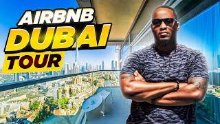 Burj Khalifa Airbnb View Apartment Tour #vlogtrippin