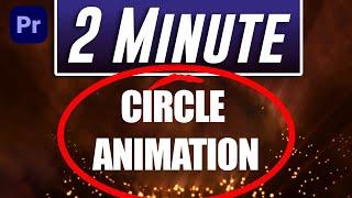 Circle Outline Animation Tutorial | QUICK AND EASY | adobe premiere pro tutorial