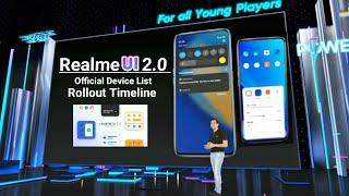 Realme UI 2.0 Launch | Official Device List & Rollout Timeline | Realme UI 2.0 Device List & Rollout