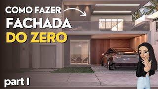 Como fazer uma FACHADA do ZERO no Sketchup