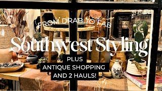 Styling A SW Vintage Display / Shopping An Antique Mall / 2 Decor Hauls