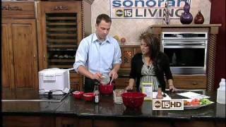 abc15 Kirk Yuhnke Cooking Buffalo Wings on Sonoran Living Live