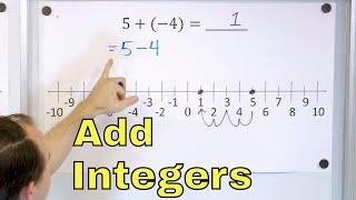 Add Negative & Positive Numbers (Adding Integers) - [7-1-7]