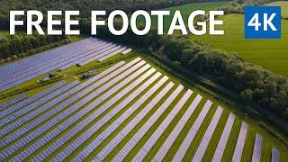 FREE 4k DRONE VIDEO: Amazing Clip of a Renewable Energy Solar Panel Farm