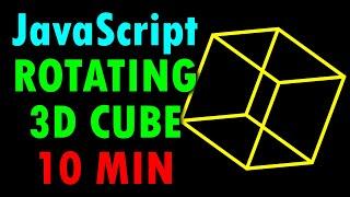 How to Create a Rotating 3D Cube in JavaScript