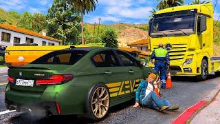 ОПЕРСКАЯ ЕЗДА В GTA 5 - ШКОЛЬНИК РАЗБИЛ M5 CS! ПОПАЛ В ДТП НА BMW M5 ТАМАЕВА! ВОТЕР