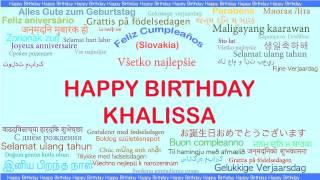 Khalissa   Languages Idiomas - Happy Birthday