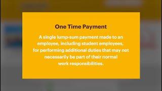 One Time Payment Process Tutorial