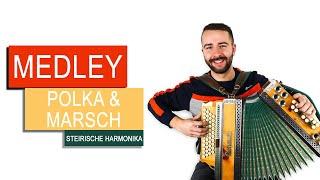 Polka und Marsch Medley - Steirische Harmonika [böhmische Lieder] @musikerstube