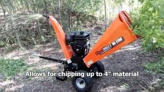 WoodMaxx DC-1260 gas engine powered wood chipper