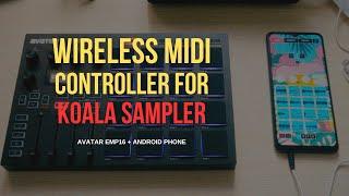 The Best Koala Sampler MIDI WIRELESS Controller | Avatar EMP16