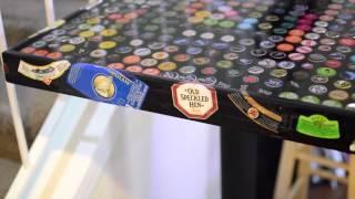 Bottle Cap Bar Table Top Epoxy Resin