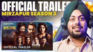 Reaction on Mirzapur Season 3 - Official Trailer | Pankaj Tripathi, Ali Fazal, Shweta Tripathi