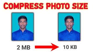 HOW TO COMPRESS PHOTO SIZE IN MOBILE 2022 | REDUSE PHOTO SIZE | MB TO KB COMPRESS TAMIL