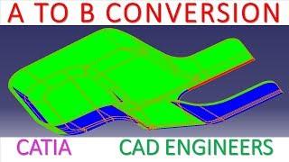 36. A to B conversion in catia  V5.