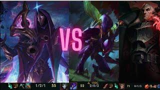 7 Level Jhin VS Swain Kha'zix - League of Legends (Bot lane)