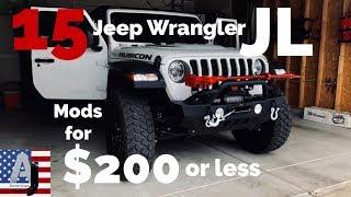15 Jeep Wrangler JL Mods for $200 or less