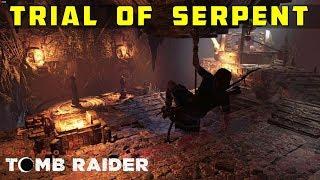 How to Complete the Trial of the Serpent Puzzle (The Hidden City) - SHADOW OF THE TOMB RAIDER