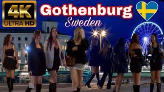 4k Göteborg / Gothenburg ,Sweden night life HD السويد , the coolest city in sweden, swedish