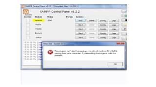 httpd exe  System error This program cannot start because api-ms-win-crt-runtime Solution  - 1st
