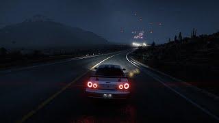 Driving in the night rain with a calm melody (playlist)