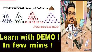 How to frame number pyramid in java ? | Java programming tutorial for beginners !