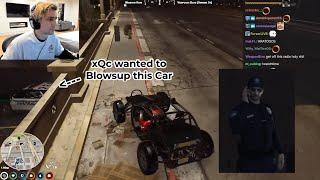 xQc Gets Trolled by Officer Garry Berry after he gets caught wanted to Blows PD's Car