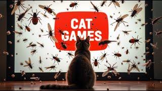 Cat Games for Cat  Bugs Running Wild | Interactive Cat TV for Cats to Watch!