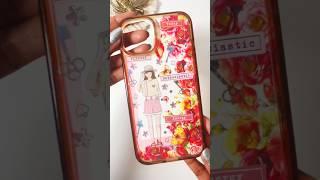 ASMR creative art DIY phone case journaling  #asmr #journal #scrapbooking #diy #fyp #relaxing