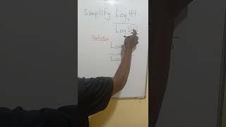 Simple Logarithms Simplification #education