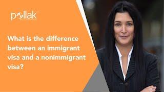 What is the difference between an immigrant visa and a nonimmigrant visa?