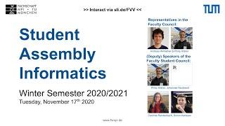 Student Assembly Informatics | Winter 2020/21 | FSMPI