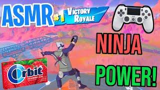 ASMR Gaming  Fortnite Naruto Ninja Power! Relaxing Gum Chewing  Controller Sounds + Whispers 