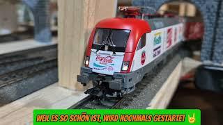 Zimmi's MoBa Teil 21  Märklin BR 182 Coca Cola Zugset