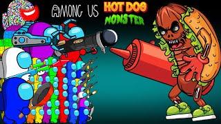 어몽어스 VS HOTDOG Monster | AMONG US ANIMATION