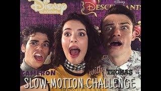 Who WINS the SLOW-MO Challenge? CAMERON vs THOMAS from Descendants!!