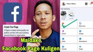 Maidake Facebook Page Kuligen/How to Create Facebook Page