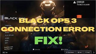 Black Ops 3 error: lobby is not joinable FIX!