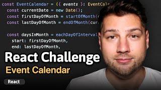 Building an event calendar – React Challenge