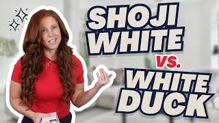 White Duck vs Shoji White with Popular Interior Finishes