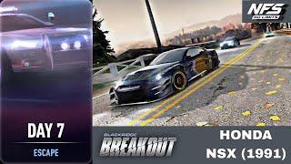 Need for Speed: No Limits | Breakout (Day 7 - Escape) HONDA NSX (1991)