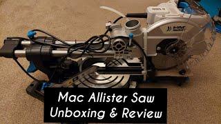 Unboxing and Working/Review video of MAC Allister Mitre Saw #macallistersaw #macallistersawreview