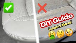 How to Clean Leather Car Seats(Nasty Interior!)