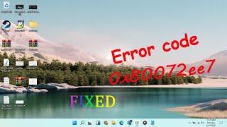 How to fix windows 11 update error code 0x80072ee7 | Fix microsoft error code 0x80072ee7 fix