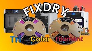 Amazing Triple Color Filament | 3d Printing | FIXDRY #3dhp