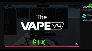 Roblox Vape Rewrite Fix (Bedwars, Arsenal & More)